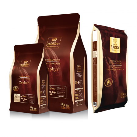 Ciocolata - Ciocolata Alba 34% Zephyr, 5 kg, Cacao Barry