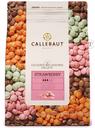 Ciocolata - Ciocolata aroma CAPSUNI, 2.5 Kg, Callebaut