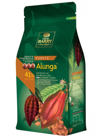 Ciocolata - Ciocolata cu Lapte 41% Alunga, 1 Kg, Cacao Barry