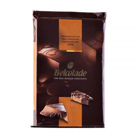 Ciocolata fara Zahar - Ciocolata cu lapte fara zahar adaugat, Tableta 5 Kg, Belcolade