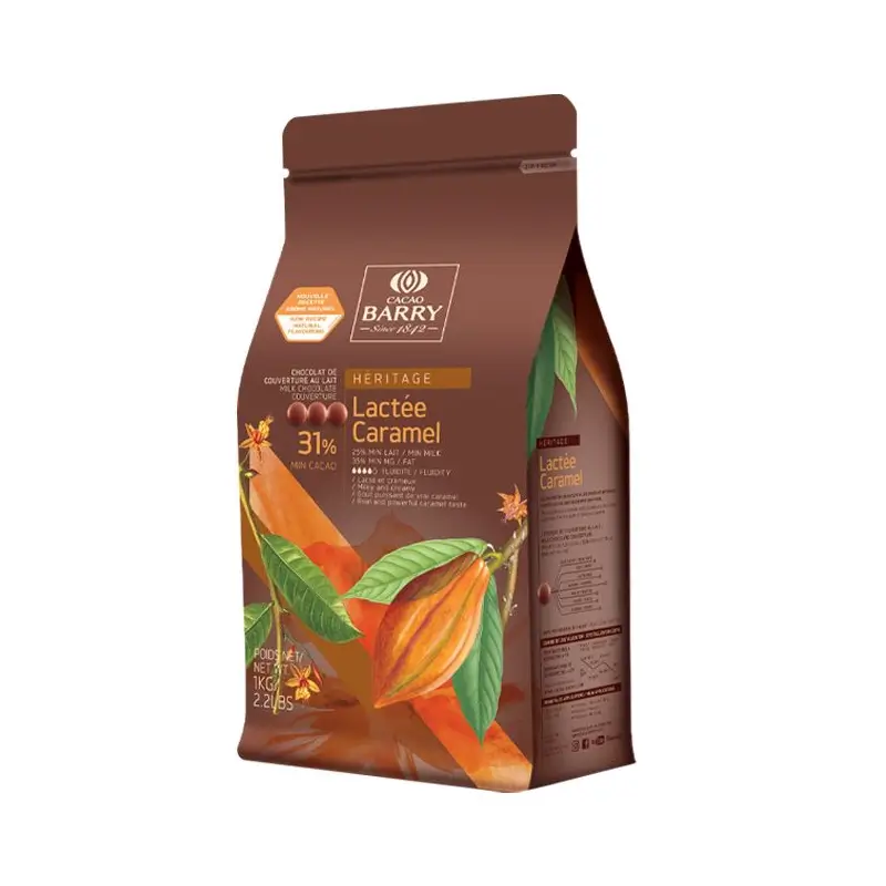 Ciocolata - Ciocolata cu Lapte si Caramel 31 % Lactee Caramel, 1 Kg, Cacao Barry