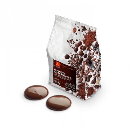 Ciocolata Fara Zahar Neagra 60%, 4kg, ICAM [0]