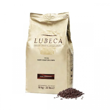 Ciocolata - Ciocolata Neagra 55% Ivory Coast, 10 kg, Lubeca