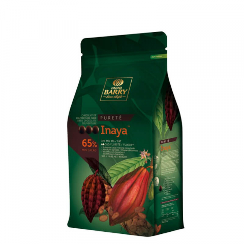 Ciocolata - Ciocolata Neagra 65% Inaya, Cacao Barry, punga 5 kg.