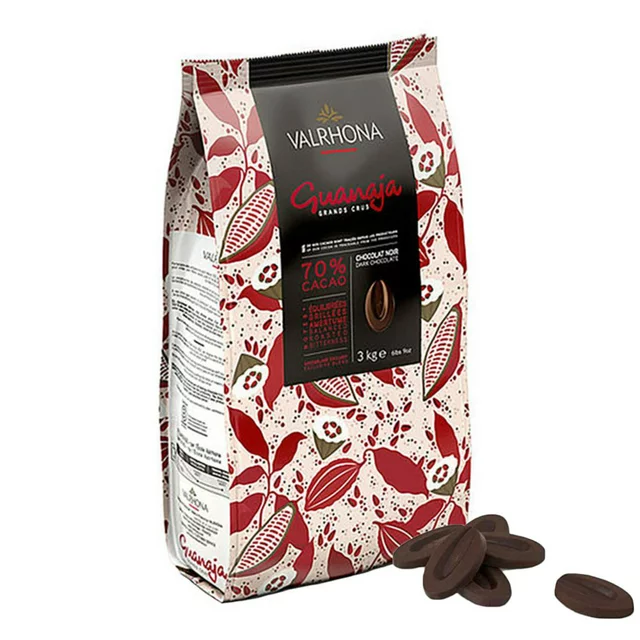 Ciocolata - Ciocolata neagra veritabila 70% cacao, Guanaja, Valrhona