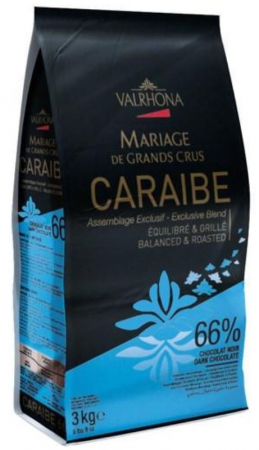 Ciocolata Neagra CARAIBE 66%, 3Kg, Valrhona [0]