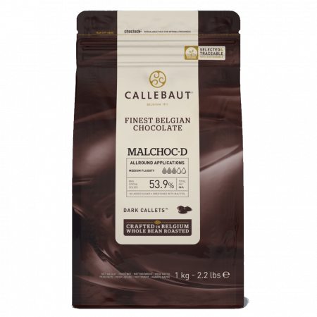 Ciocolata Neagra fara zahar 53.9%, 1 Kg, Callebaut [0]