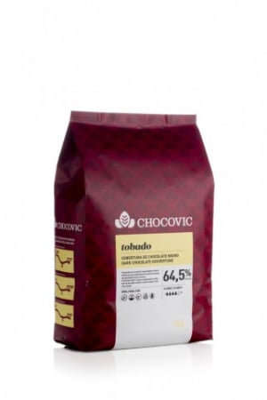 Ciocolata Neagra TOBADO 64,5%, 5 Kg, Chocovic [0]