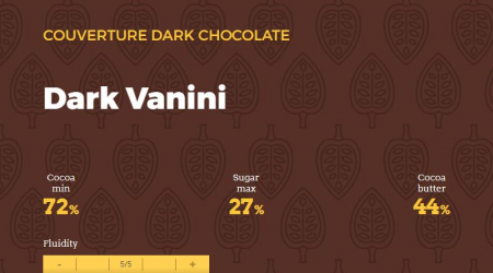 Ciocolata Neagra - Ciocolata Neagra 72% Vanini, 15 kg, Icam