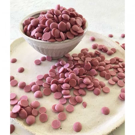 Ciocolata Colorata si cu Arome - Ciocolata Ruby RB1, 2,5 Kg