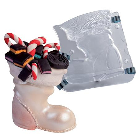 Matrite Decoruri, Figurine 3D Ciocolata - Cizmulita Cadouri Craciun 3D - Matrita Plastic fixare Cleme