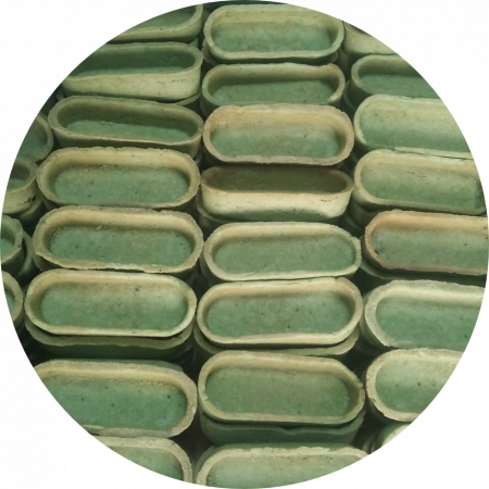 Decoratiuni Comestibile, Decor Tort - Coji de Tarte MiniEclere, verde, 240 buc