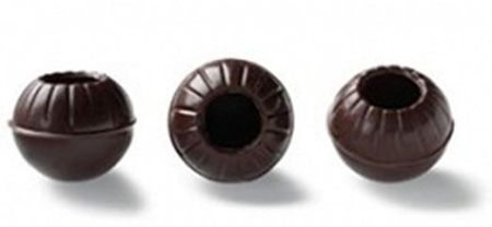 Decoratiuni Comestibile, Decor Tort - Coji pentru trufe din ciocolata Neagra, cacao 52.7%, 126 buc/set, Callebaut
