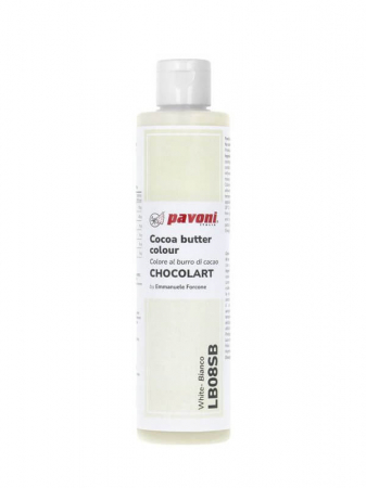 Coloranti Unt de Cacao Liposolubili - Colorant Alimentar cu Unt de cacao fara E171, Alb, 200 g
