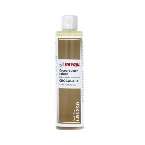 Coloranti Unt de Cacao Liposolubili - Colorant Alimentar cu Unt de cacao fara E171, Auriu, 200 gr