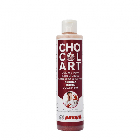 Coloranti Alimentari - Colorant Alimentar cu Unt de cacao fara E171, Rubiniu, 200 g