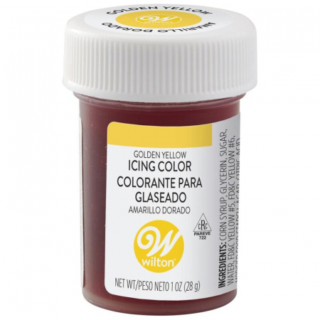 Colorant Alimentar Gel, Galben-Auriu (Golden Yellow) - Wilton, 28 gr [0]