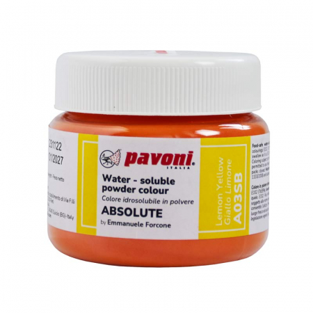 Coloranti Alimentari - Colorant Alimentar Hidrosolubil Pudra ABSOLUTE, Galben-Lamai fara E171, 50 g