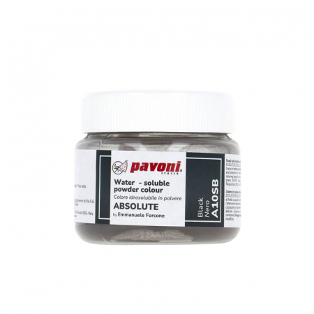 Coloranti Alimentari - Colorant Alimentar Hidrosolubil Pudra ABSOLUTE, Negru fara E171, 50 g