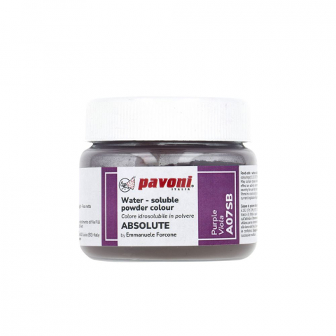 Coloranti Pudra Hidrosolubili - Colorant Alimentar Hidrosolubil Pudra ABSOLUTE, Violet fara E171, 50 gr