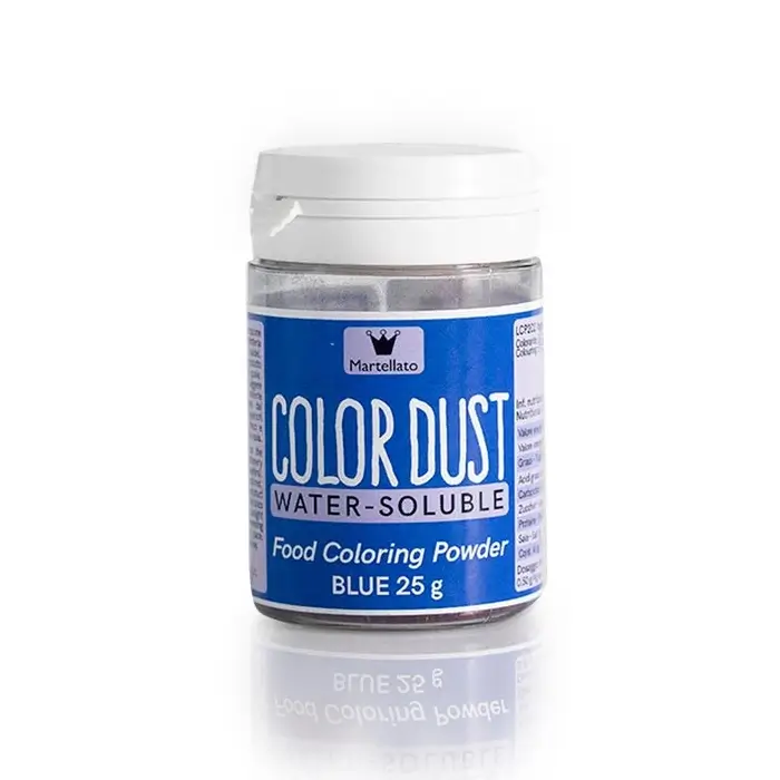 Coloranti Pudra Hidrosolubili - Colorant Alimentar Hidrosolubil Pudra Granulata, Albastru fara E171, Azo Free, 25 g,