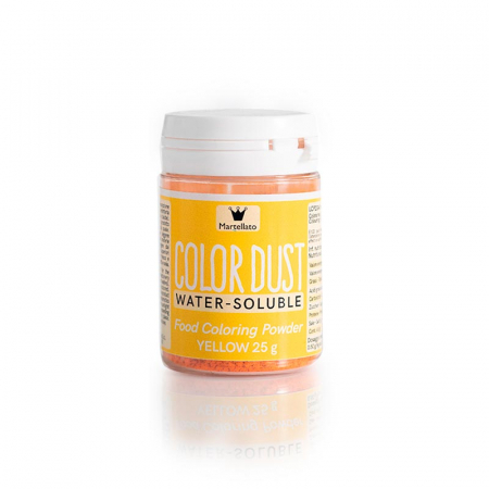 Coloranti Alimentari - Colorant Alimentar Hidrosolubil Pudra ganulata, Galben fara E171, 25 g