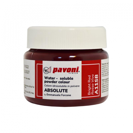 Coloranti Pudra Hidrosolubili - Colorant Alimentar Hidrosolubil Pudra Rosu Intens, 50 g