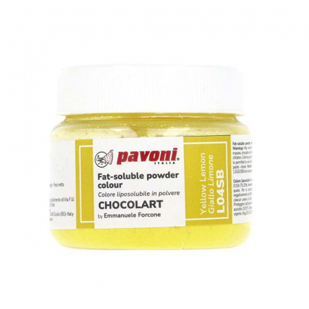 Coloranti Alimentari - Colorant Alimentar Liposolubil Pudra, CHOCOLART Galben-Lamai fara E171, 40 g