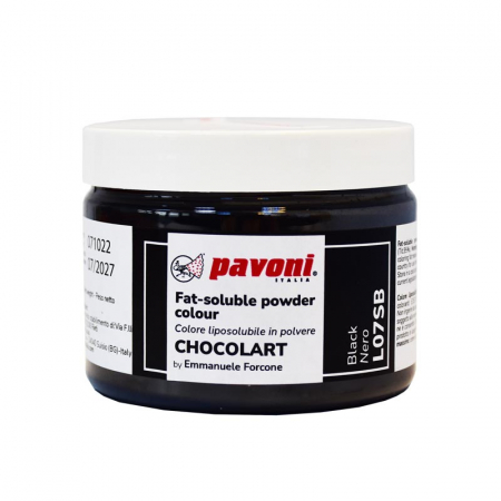Coloranti Alimentari - Colorant Alimentar Liposolubil Pudra, CHOCOLART Negru fara E171, 40 g - Azo Free