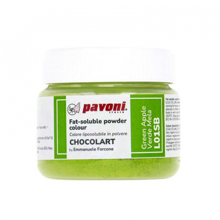 Coloranti Pudra Liposolubili - Colorant Alimentar Liposolubil Pudra, CHOCOLART Verde-Mar fara E171, 40 g