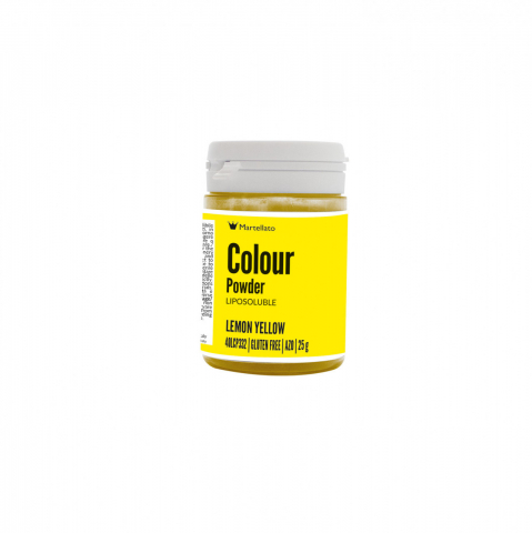 Coloranti Pudra Liposolubili - Colorant Alimentar Liposolubil Pudra, Galben Lamai fara E171, 25 gr