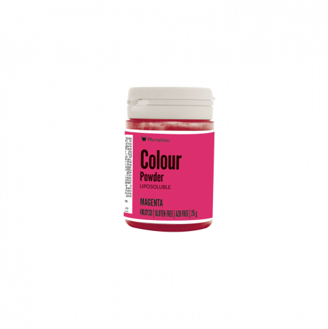 Coloranti Pudra Liposolubili - Colorant Alimentar Liposolubil Pudra, Magenta fara E171, 25 gr