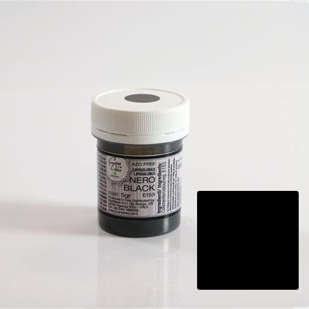 Coloranti Pudra Liposolubili - Colorant Alimentar Liposolubil Pudra, Negru, 5 g - Azo Free
