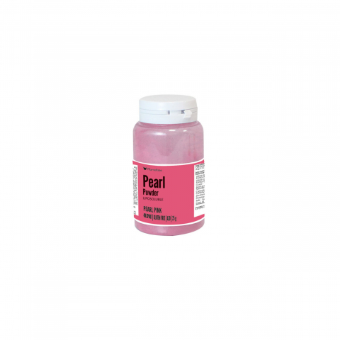 Coloranti Alimentari - Colorant Alimentar Liposolubil Pudra Perlata, Roz fara E171, 25 gr - Azo