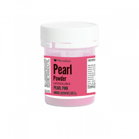 Coloranti Pudra Liposolubili - Colorant Alimentar Liposolubil Pudra Perlata, Roz fara E171, 5 g