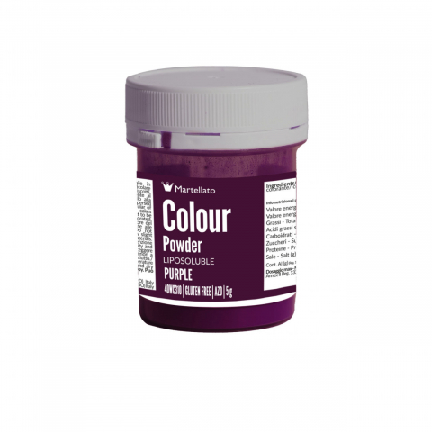Coloranti Pudra Liposolubili - Colorant Alimentar Liposolubil Pudra, Violet fara E171, 5 gr - Azo Free