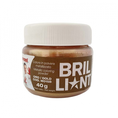 Coloranti Alimentari - Colorant Alimentar Liposolubil Pudra Auriu fara E171, 40 g