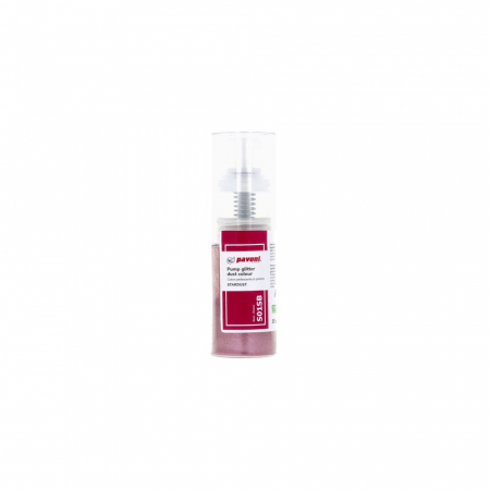 Coloranti Pudra Metalizati - Colorant Pudra Rosu Sclipitor cu pompita, 10 gr