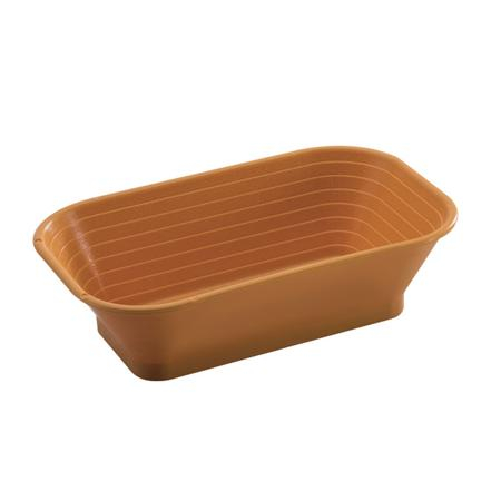 Brutarie, Patiserie - Ustensile - Cos Forma Alungita din Polipropilena pentru Dospire Produs, 24 x 14 cm, 750 g