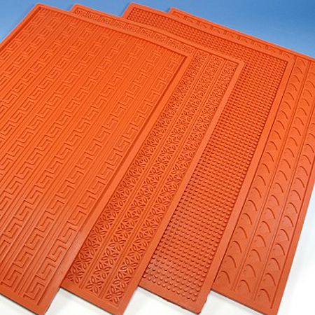 Covoras Silicon Blat Decor Relief Model Buline, 60x40 cm [2]