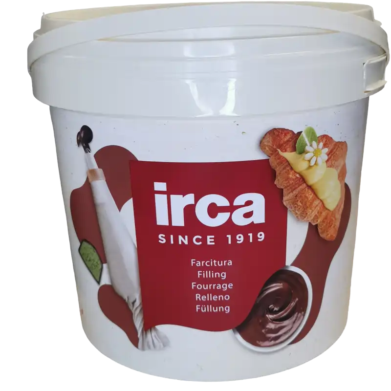 Glazuri, Napaj, Creme Cofetarie - Crema Crocanta cu Ciocolata Alba si Caramel Sarat, Pralin Delicrisp Caramel Fleur de Sel, IRCA, 5kg