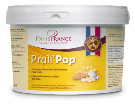 Glazuri, Napaj, Creme Cofetarie - Crema Crocanta Praline cu Migdale, Prali’Pop PatisFrance, 2 kg