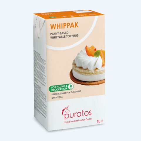 Whipping Cream & Condensed Milk - Vegetable Whipping Cream, Freeze-Thaw Stable, 1L, Whippak