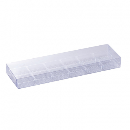 Ambalaje Bomboane, Prajituri, Torturi - Cutii Praline plastic transp.12 cavit. 22x6,5cm-25buc
