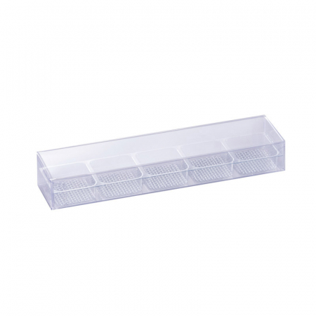 Ambalaje Bomboane, Prajituri, Torturi - Cutii Praline plastic transp.5 cavit. 16x4cm-25buc
