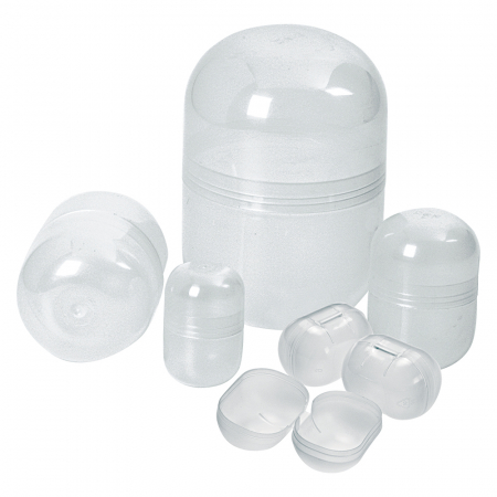 Matrite Oua Ciocolata - Cutiute Surprize Oua Ciocolata, Material Plastic Transparent, 7x10.5 cm, Set 10 Buc