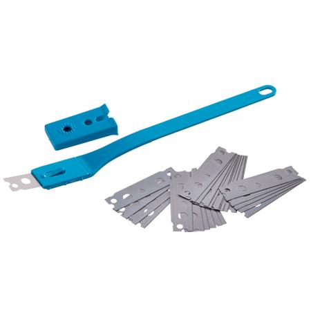 Brutarie, Patiserie - Ustensile - Cutter Crestare Paine cu Lama Fixa Neteda L 1.5 cm si 25 Lame Rezerva