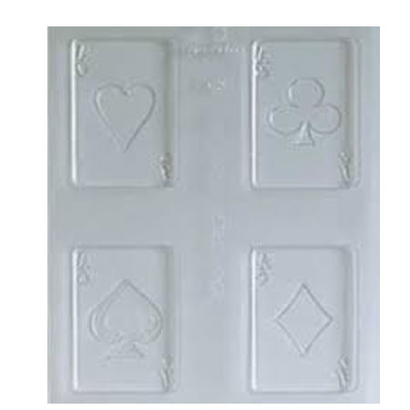 Decor Carti de joc - Matrita Plastic Ciocolata [1]