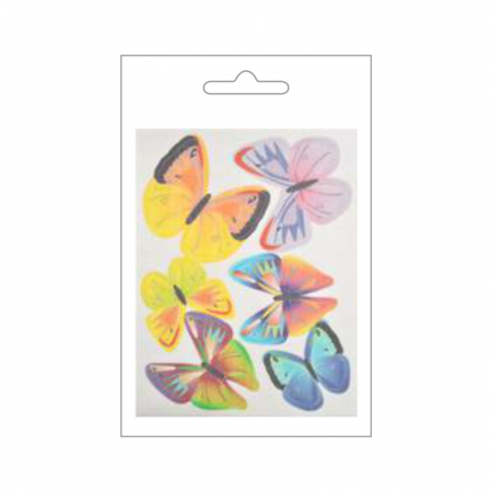 Decor din vafa - Fluturi 12 modele Ø 5 - 6.5 cm - 96 buc [2]