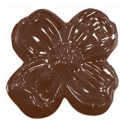 Matrite Plastic Decoruri Ciocolata - Decor Flori Ø 3.7 cm - Matrita Plastic Ciocolata